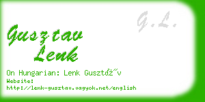 gusztav lenk business card